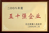 二OO八年度五十強企業(yè)